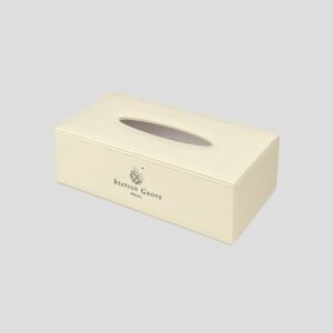 Boite à mouchoirs personnalisée pour traiteur