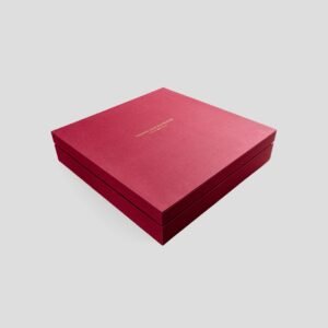 Coffret packaging de luxe rouge