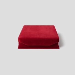 Coffret cadeau en velours rouge premium