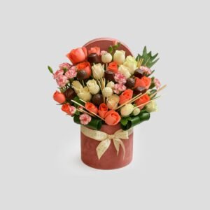 Coffret de fleurs personnalisée