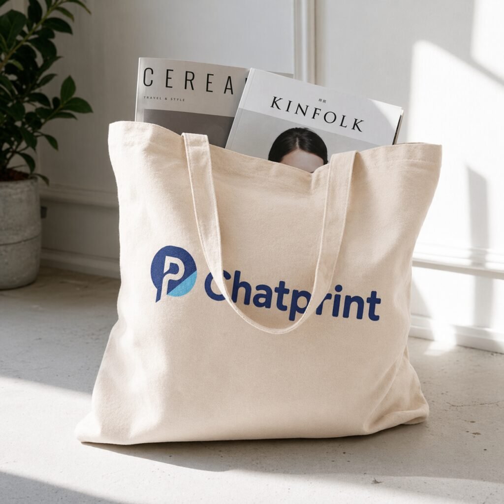 Tote bag Chatprint en coton