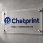 Plaque professionnelle A3 personnalisée Chatprint
