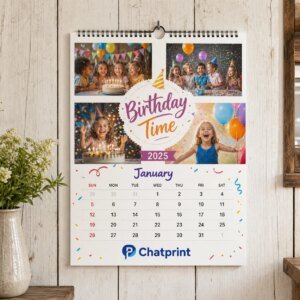 Calendrier mural 2025 spirale milieu