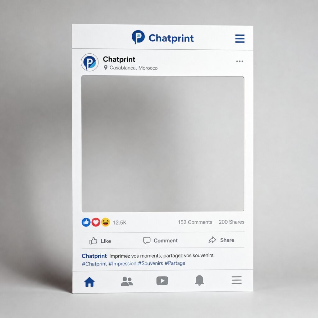 Cadre à selfie personnalisé Chatprint