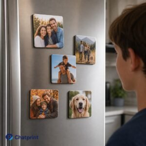 Photo magnet support aimanté
