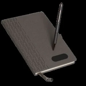 Bloc-notes A5 texturé avec stylo