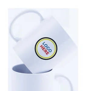 Mug porcelaine blanc brillant