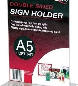 Porte-affiche en t portrait en plexiglas