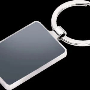 Porte-clés en métal rectangle