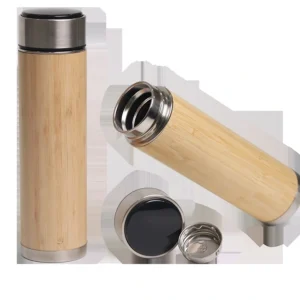 Thermos isotherme digital en bois