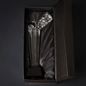 Trophée foot cristal
