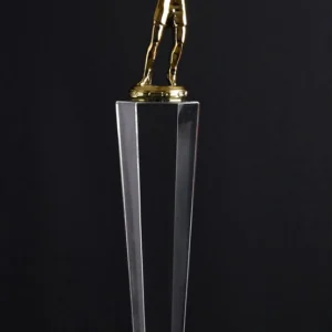 Trophée raquette dorée